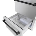 ZLINE Autograph Edition 24 in. Touchstone 168 Can Outdoor-Rated Dual Refrigerator Drawer with Stainless Steel Doors and Matte Black Handles (RDSOZ-ST-24-MB) view 9