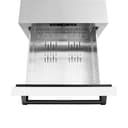 Autograph Edition 24 in. Touchstone 168 Can Outdoor-Rated Dual Refrigerator Drawer with White Matte Doors and Matte Black Handles view 7