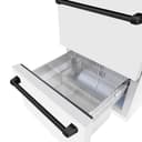 Autograph Edition 24 in. Touchstone 168 Can Outdoor-Rated Dual Refrigerator Drawer with White Matte Doors and Matte Black Handles view 9