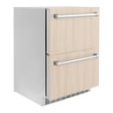 ZLINE 24 in. Touchstone 168 Can Outdoor-Rated Dual Refrigerator Drawer with Panel-Ready Doors (RDSPO-24) view 16