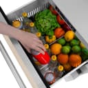 ZLINE 24 in. Touchstone 168 Can Outdoor-Rated Dual Refrigerator Drawer with Panel-Ready Doors (RDSPO-24) view 3