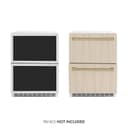 ZLINE Autograph Edition 24 in. Touchstone 168 Can Outdoor-Rated Dual Refrigerator Drawer with Panel-Ready Doors and Champagne Bronze Handles (RDSPOZ-24-CB) view 1