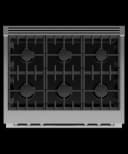 36" Series 9 Professional 6 Burner Dual Fuel Self-Cleaning Range, LPG view 3