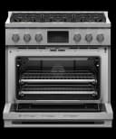 36" Series 9 Professional 6 Burner Dual Fuel Self-Cleaning Range, Natural Gas view 2