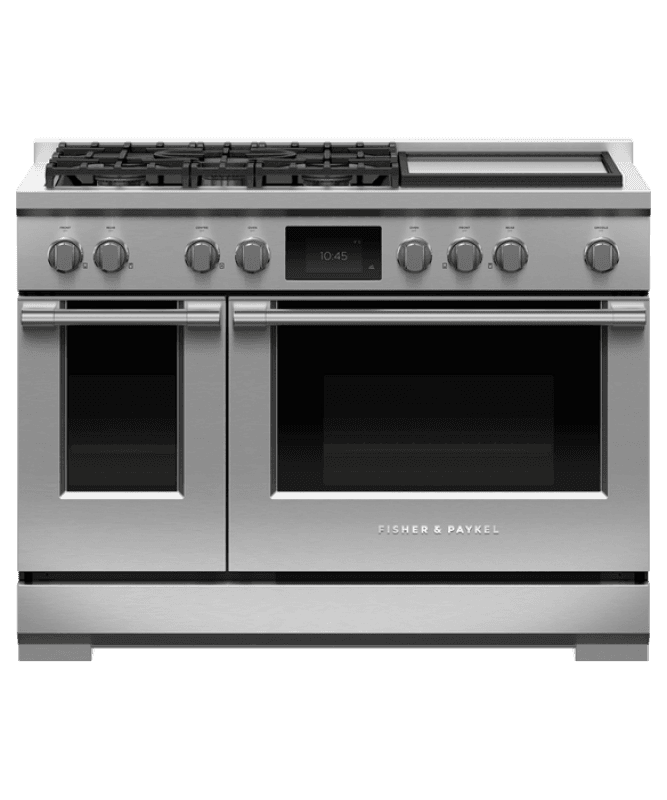 Dual Fuel Range, 48", 5 Burners with Griddle, Self-cleaning
