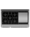 Dual Fuel Range, 48", 5 Burners with Griddle, Self-cleaning view 2