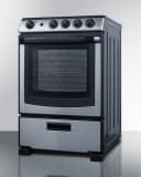 24" Wide Electric Range & Convertible Hood view 6