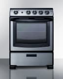 24" Wide Electric Range & Convertible Hood view 1
