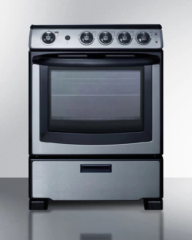 24" Wide Electric Range & Convertible Hood