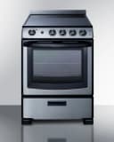 24" Wide Electric Range & Convertible Hood view 4