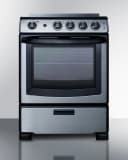 24" Wide Electric Range & Convertible Hood view 5