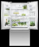 Freestanding French Door Refrigerator Freezer, 32", 17 cu ft, Ice & Water view 2