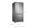 18 cu. ft. Smart Counter Depth 3-Door French Door Refrigerator in Stainless Look view 3