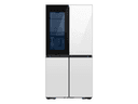 Bespoke 23 cu. ft. Counter Depth 4-Door Flex™ Refrigerator with Beverage Zone™ & Auto Open Door in White Glass view 1