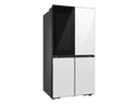 Bespoke 23 cu. ft. Counter Depth 4-Door Flex™ Refrigerator with Beverage Zone™ & Auto Open Door in White Glass view 3