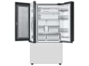 Bespoke 3-Door French Door Refrigerator (24 cu. ft.) with Beverage Center™ in White Glass view 3