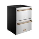 24 Inch Undercounter Built-in Or Freestanding Drawer Refrigerator Stainless Steel/bronze Gordon Ramsay Series view 2