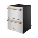 24 Inch Undercounter Built-in Or Freestanding Drawer Refrigerator Stainless Steel/bronze Gordon Ramsay Series view 3