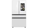 Bespoke 4-Door French Door Refrigerator (29 cu. ft.) with Family Hub™ in White Glass view 1