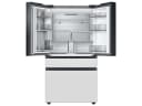 Bespoke 4-Door French Door Refrigerator (29 cu. ft.) with Family Hub™ in White Glass view 7