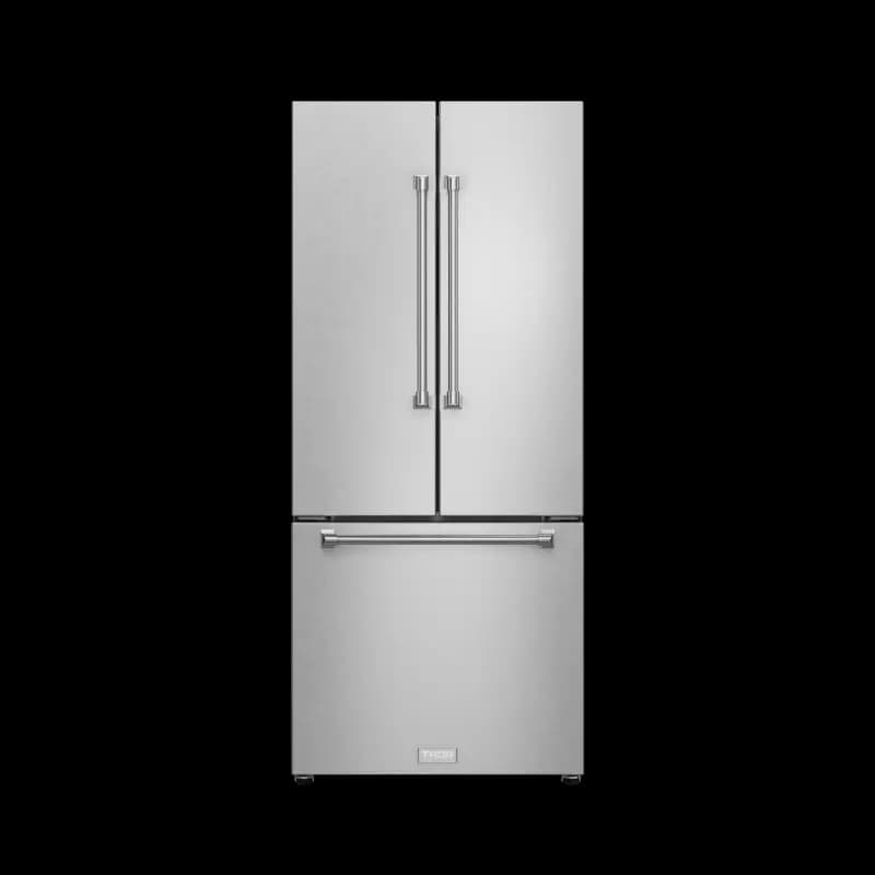 30 Inch 17.5 Cu Ft French Door Counter Depth Refrigerator With Ice Maker In Stainless Steel Gordon Ramsay Series