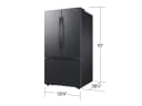 32 cu. ft. Mega Capacity 3-Door French Door Refrigerator with Dual Auto Ice Maker in Matte Black Steel view 2