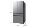 Bespoke 29 cu. ft. 4-Door French Door Refrigerator with Inner Beverage Center & FlexZone™ Drawer in Stainless Steel view 3