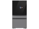 Bespoke 23 cu. ft. Counter Depth 4-Door French Door Refrigerator with AI Home & AI Vision Inside in Charcoal Glass and Stainless Steel view 6