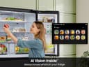 Bespoke 23 cu. ft. Counter Depth 4-Door French Door Refrigerator with AI Home & AI Vision Inside in Charcoal Glass and Stainless Steel view 13
