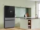 Bespoke 29 cu. ft. 4-Door French Door Refrigerator with AI Home & AI Vision Inside in Charcoal Glass and Stainless Steel view 10