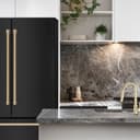 36" Autograph Edition 22.5 cu. ft Freestanding French Door Refrigerator with Ice Maker in Fingerprint Resistant with Accents (RFMZ-36-BS) - Champagne Bronze view 2