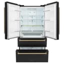 36" Autograph Edition 22.5 cu. ft Freestanding French Door Refrigerator with Ice Maker in Fingerprint Resistant with Accents (RFMZ-36-BS) - Champagne Bronze view 13