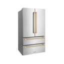 36" Autograph Edition 22.5 cu. ft Freestanding French Door Refrigerator with Ice Maker - Champagne Bronze view 6
