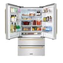 36" Autograph Edition 22.5 cu. ft Freestanding French Door Refrigerator with Ice Maker - Champagne Bronze view 4