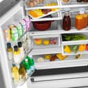 36"Autograph Edition 22.5 cu. ft 4-Door French Door Refrigerator with Ice Maker in Stainless Steel with Champagne Bronze Square Handles view 5