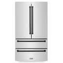 36" Autograph Edition 22.5 cu. ft Freestanding French Door Refrigerator with Ice Maker in Fingerprint Resistant Stainless Steel (RFMZ-36) - Matte view 4