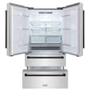 36" Autograph Edition 22.5 cu. ft Freestanding French Door Refrigerator with Ice Maker in Fingerprint Resistant Stainless Steel (RFMZ-36) - Matte view 5