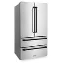 36" Autograph Edition 22.5 cu. ft Freestanding French Door Refrigerator with Ice Maker in Fingerprint Resistant Stainless Steel (RFMZ-36) - Matte view 6