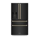 36" Autograph Edition 21.6 cu. ft Freestanding Refrigerator in Fingerprint Resistant Black Stainless Steel view 1