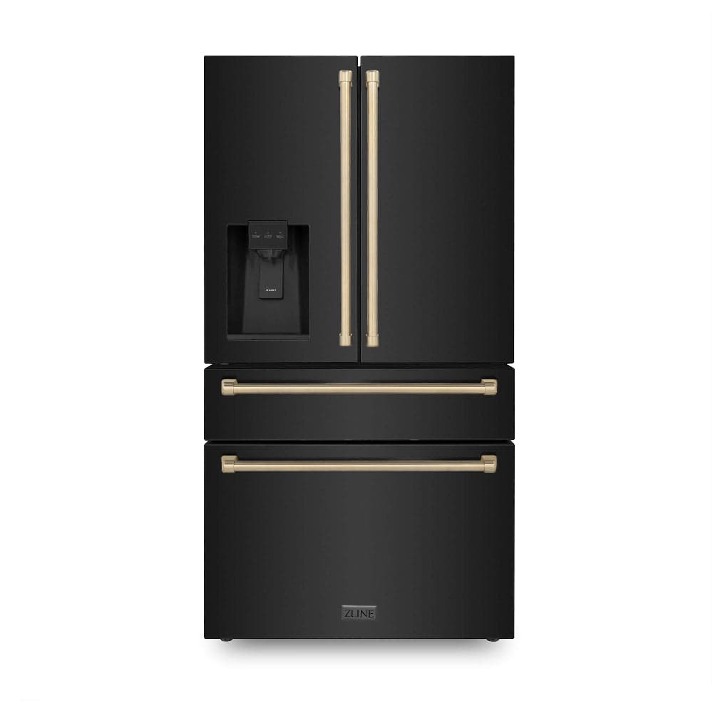 36" Autograph Edition 21.6 cu. ft Freestanding Refrigerator in Fingerprint Resistant Black Stainless Steel