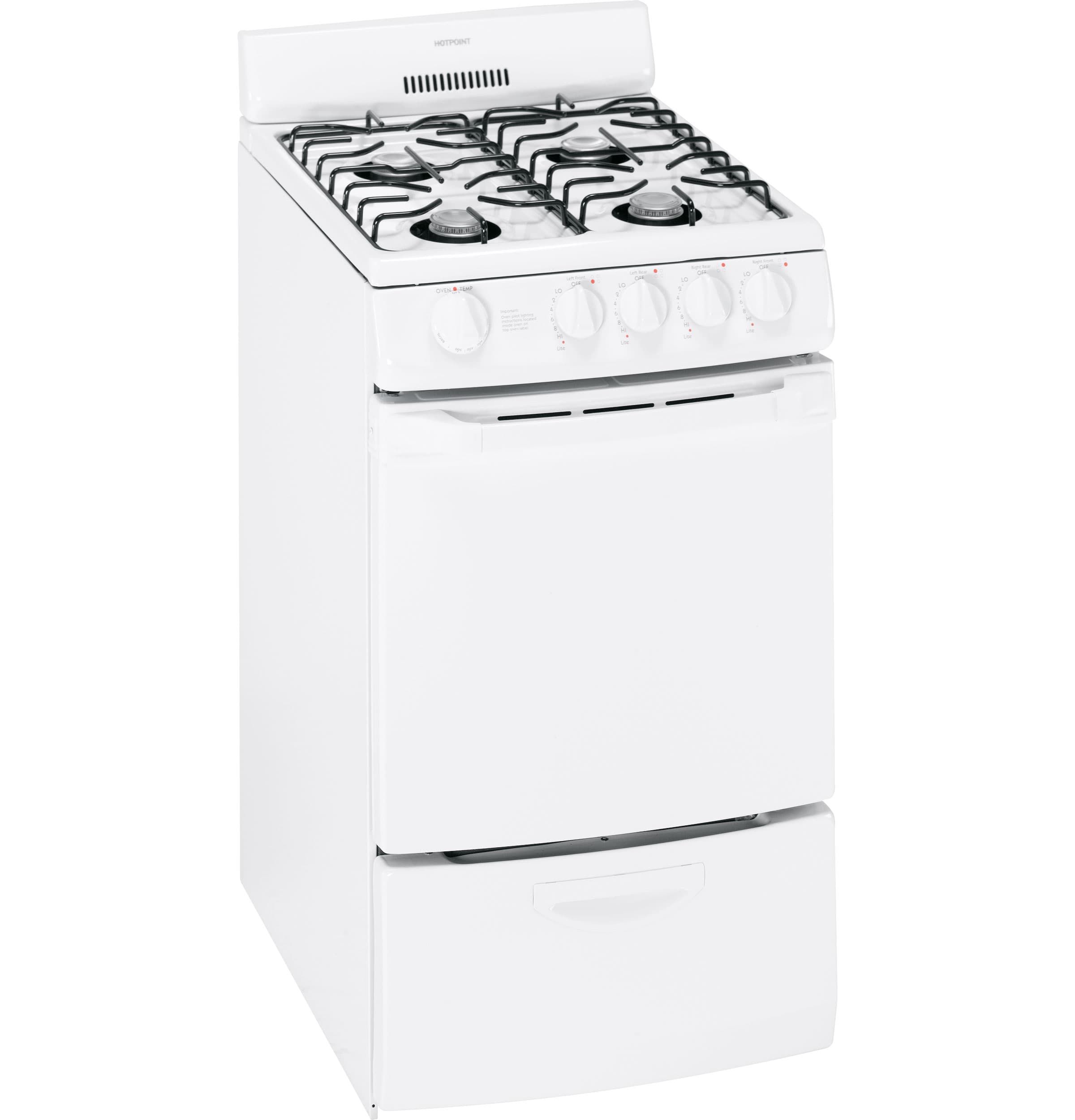 20" Free-Standing Gas Range