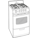20" Free-Standing Gas Range view 4