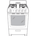 24" Front-control Free-standing Gas Range With Large Window view 6