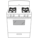 30" Free-Standing Front Control Gas Range view 11