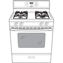 Hotpoint® 30" Free-Standing Standard Clean Gas Range view 9