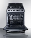 24" Wide Gas Range & Convertible Hood view 6