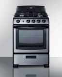 24" Wide Gas Range & Convertible Hood view 3