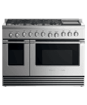 Gas Range, 48", 6 Burners with Griddle, LPG view 2