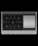 Gas Range, 48", 5 Burners with Griddle, LPG view 3