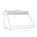 30 In. Recirculating Under Cabinet Range Hood In Stainless Steel view 3